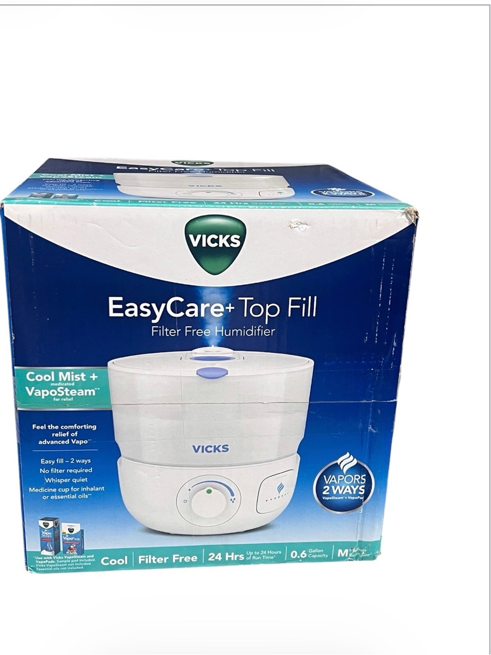 EasyCare+ Top Fill Cool Mist Humidifier - White